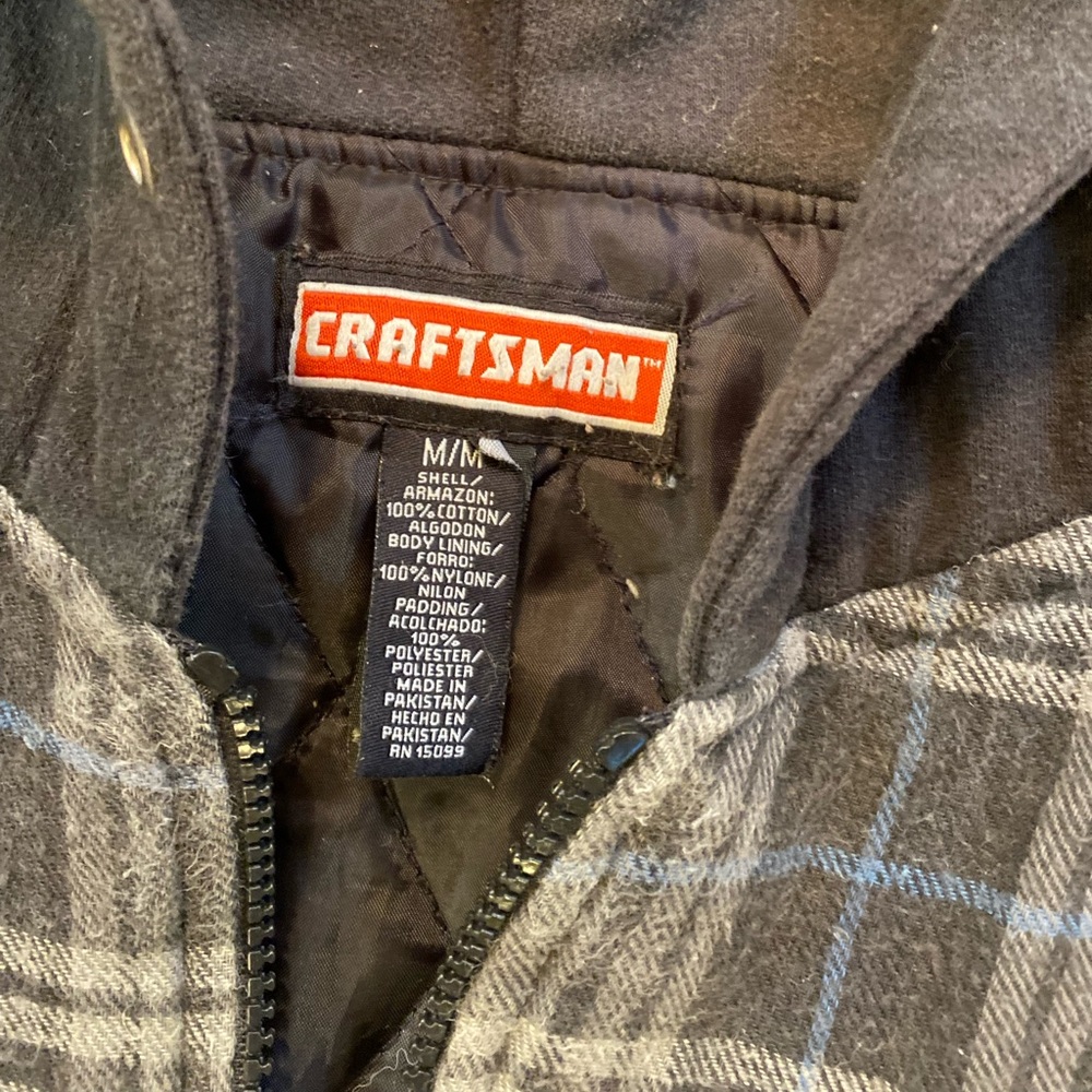 VTG Craftsman Flannel Jacket, Size: Medium - Picture 5 of 9